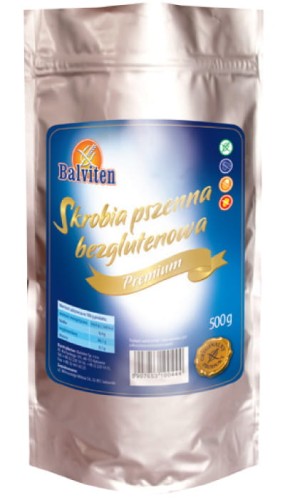 Skrobia pszenna bezglutenowa Balviten 500g