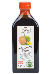 Olej z pestek dyni tłoczony na zimno nierafinowany 250ml