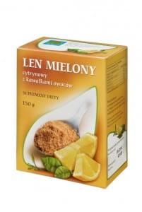 Len mielony cytrynowy z kawałkami owoców 150g
