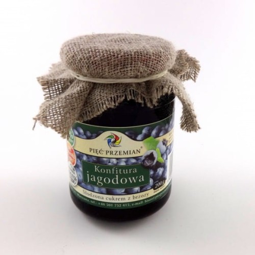 Konfitura jagodowa z anyżem słodzona ksylitolem 200g