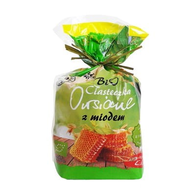 Bezcukrowe ciasteczka owsiane z miodem BIO 150g
