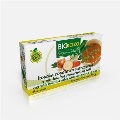 Kostka rosołowa warzywna bez soli 60g