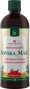 Końska maść Herbamedicus, Spirytusowy wyciąg z ziół do smarowania rozgrzewający, 400ml