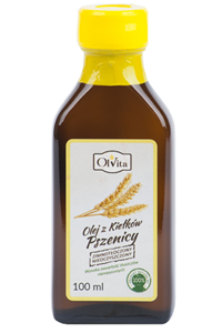 Olej z kiełków pszenicy tłoczony na zimno nierafinowany 100ml