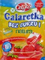 Galaretka truskawkowa bezglutenowa Celiko, przód opakowania