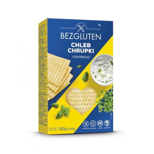 Chlebek chrupki bez glutenu, skrobi pszennej i laktozy 180g