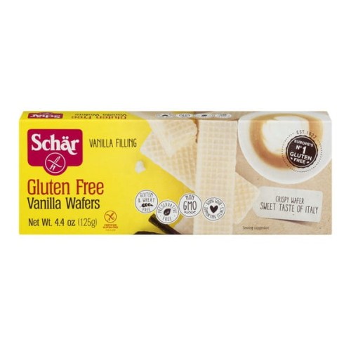 Bezglutenowe wafelki Schar z kremem waniliowym 125g