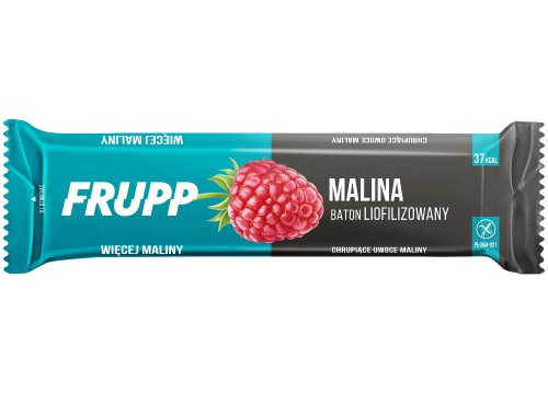 Bezglutenowy baton owocowy z błonnikiem malina, słodycze bezglutenowe, produkty bezglutenowe