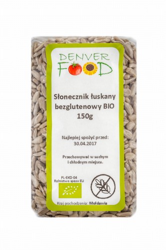 Bezglutenowy słonecznik łuskany Bio 150g
