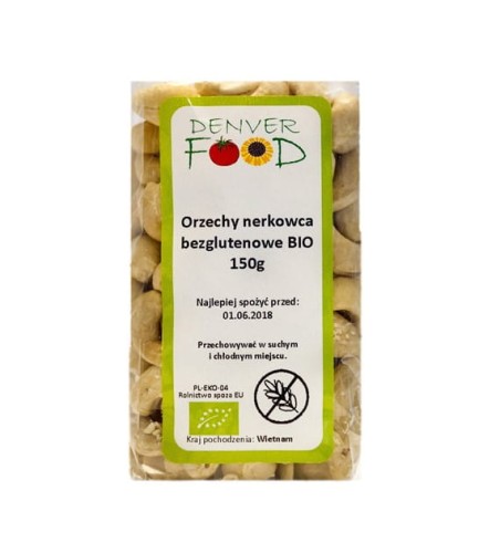 Orzechy nerkowca BIO bezglutenowe 150g