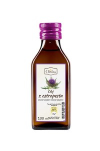 Olej z ostropestu na wątrobę tłoczony na zimno nierafinowany 100ml