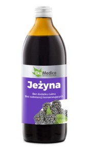 Sok z jeżyn z witaminą E na skórę, bez cukru 500ml