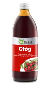 Sok z głogu na krążenie bez cukru 500ml
