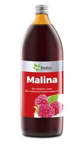 Sok z malin bez cukru 500ml