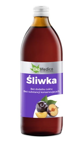 Sok ze śliwki na zaparcia bez cukru 500ml