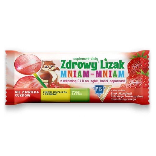 Zdrowy lizak truskawkowy Mniam Mniam.jpg