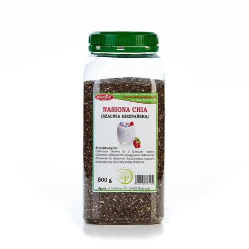 Nasiona Chia, Szałwia Hiszpańska, Agnex 500g