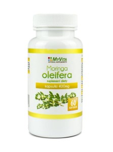 Moringa oleifera, źródło witamin i białka, 60 kaps.