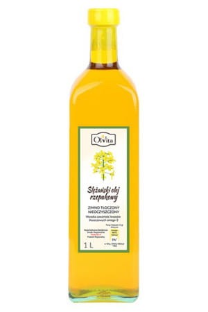 Ślężański olej rzepakowy zimno tłoczony 1l