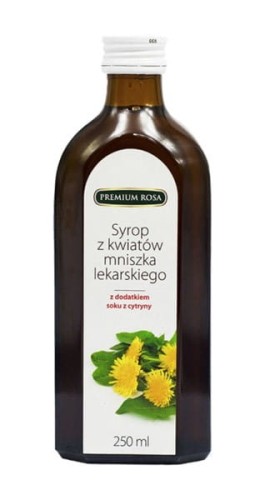 Syrop z kwiatów mniszka lekarskiego z cytryną, Premium Rosa.jpg