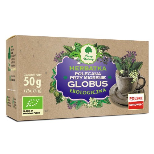 Herbata na migrenę melisa Globus EKO fix 20x2g