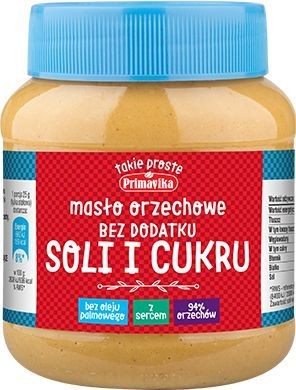 Masło orzechowe bez soli i cukru 350g
