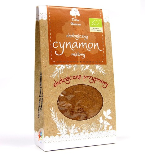 Cynamon cejloński mielony, Dary Natury, 50g