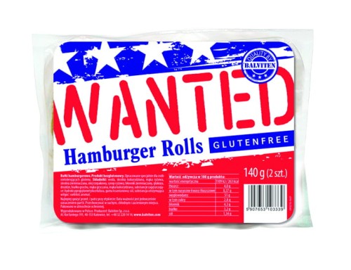 Bułki hamburgerowe bez glutenu i jaj 2x70g