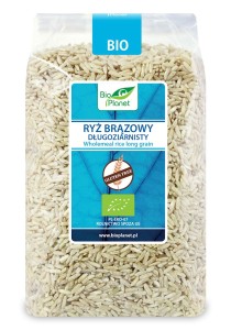 Ryż Brązowy bezglutenowy Długoziarnisty BIO 1kg 