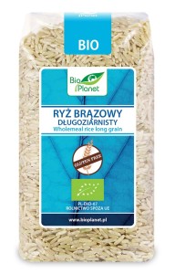 Ryż Brązowy Długoziarnisty bezglutenowy BIO 500g