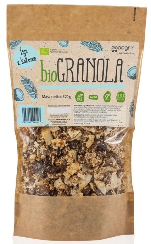 Granola Bio figa z kokosem bez glutenu 320g