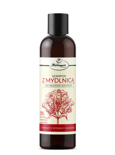 Szampon do włosów Herbapol suchych i zniszczonych, z mydlnicą, 200ml