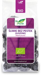 Śliwki bez pestek, suszone BIO, 200g
