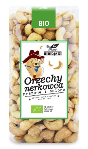 Orzechy nerkowca prażone i solone BIO, Bio Planet 350g