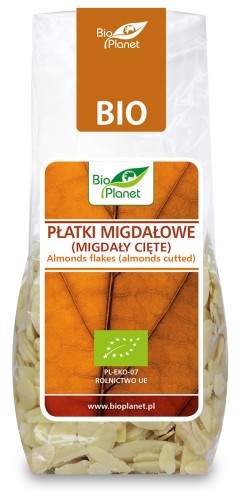 Płatki migdałowe (migdały cięte) BIO, Bio Planet 100g