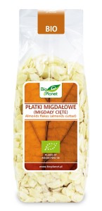 Płatki migdałowe (migdały cięte) BIO, 400g