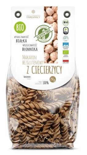 Makaron z ciecierzycy świderek BIO, Fabijańscy 250g