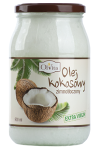 Olej Kokosowy tłoczony na zimno nierafinowany 900ml 