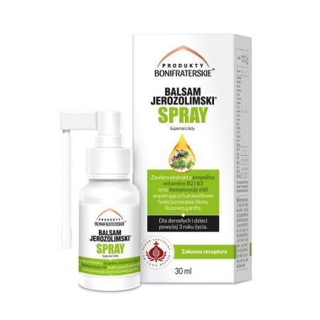 Balsam Jerozolimski spray, Produkty Bonifraterskie, 30ml