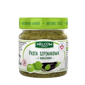 Pasta szpinakowa z grillowanym bakłażanem, HelcomNaturalnie 225g