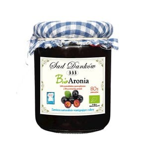 Dżem z aronii bez cukru BIO, Sad Danków 260g