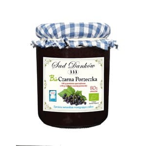 Dżem z czarnej porzeczki bez cukru BIO, Sad Danków 260g