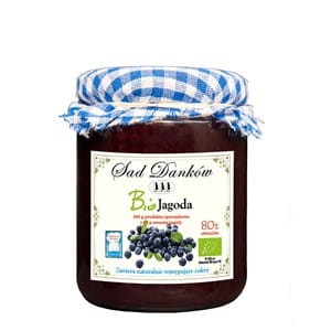 Dżem jagodowy bez cukru BIO, Sad Danków 260g