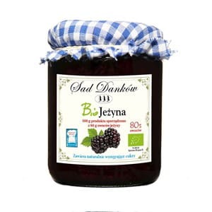 Dżem jeżynowy bez cukru BIO, Sad Danków 260g
