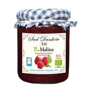 Dżem z malin bez cukru BIO, Sad Danków 260g