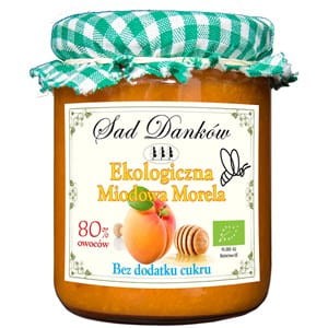 Ekologiczna miodowa morela bez cukru, Sad Danków 260g