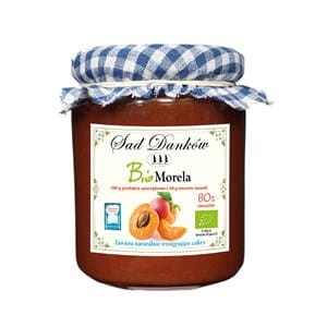Dżem z moreli bez cukru BIO, Sad Danków 260g