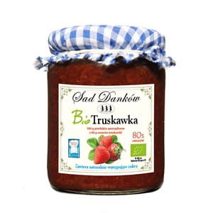 Dżem z truskawki BIO bez cukru, Sad Danków 260g