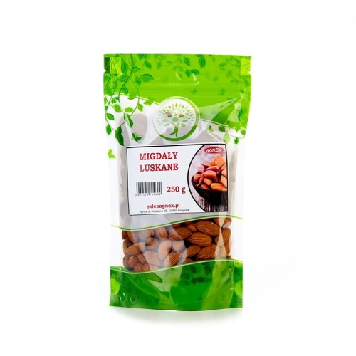 Migdały kalifornijskie łuskane BIO, Agnex 250g