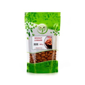 Migdały kalifornijskie łuskane, 500g